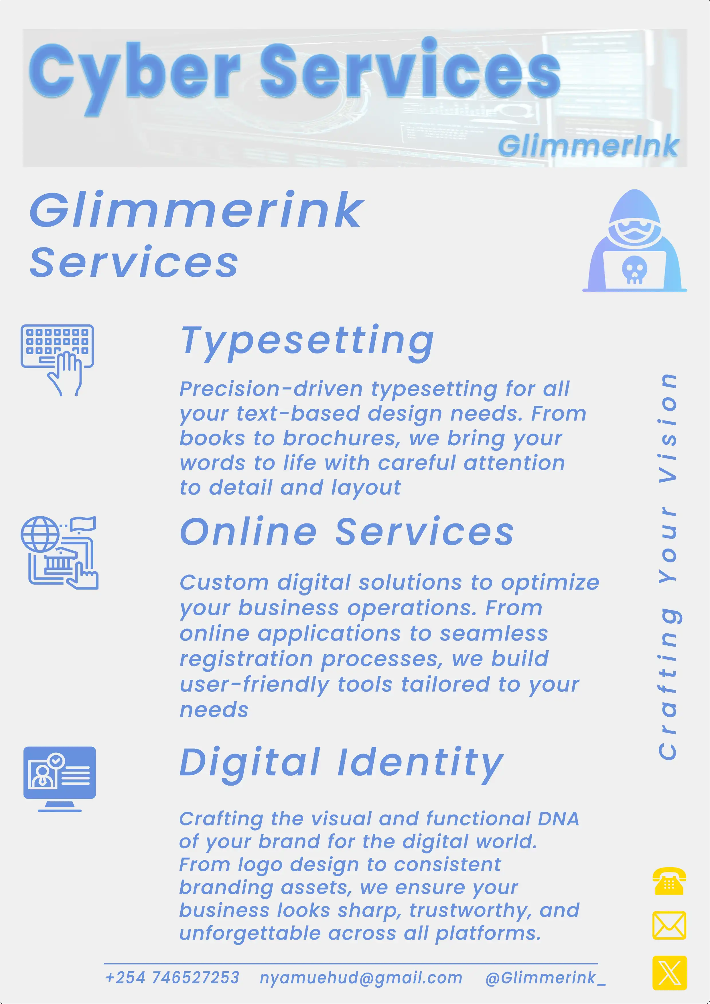 GlimmerInk Brand Identity